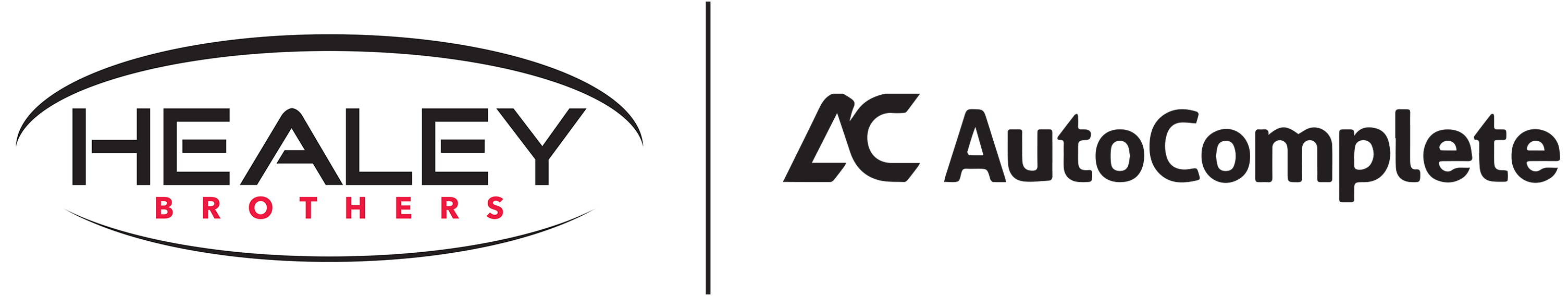 AutoComplete and Healey Brothers Logo